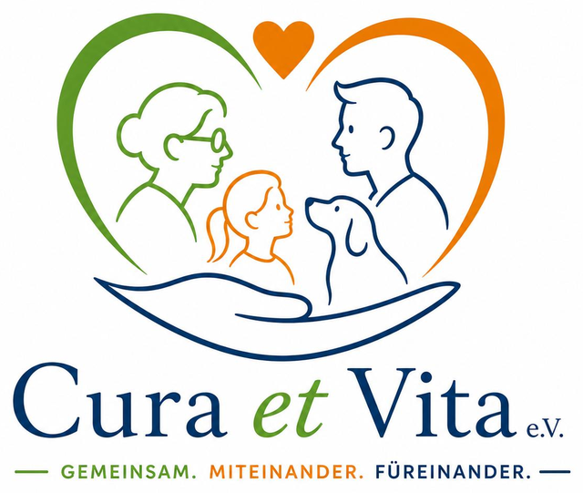 Logo Cura et Vita e. V.: Gemeinsam. Miteinander. Füreinander.